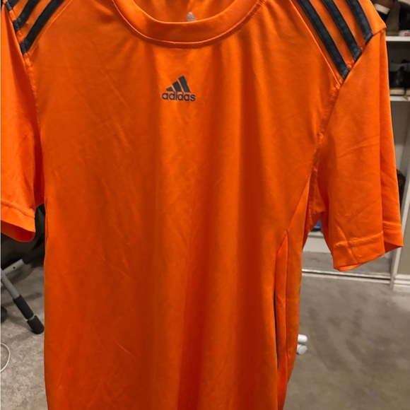 Adidas Training T-Shirt Crewneck Men's XL Short Sleeve Activewear Orange NWOT - Picture 7 of 12